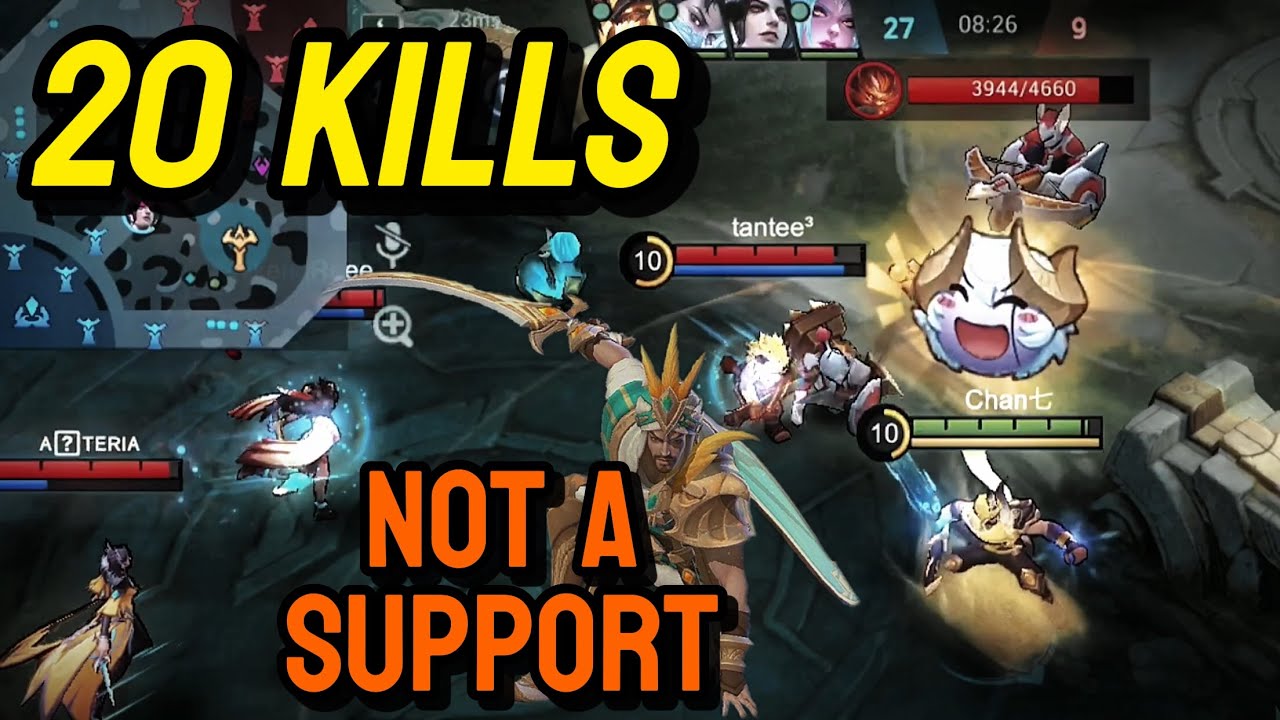 20 KILLS AS SUPPORT?! 😱 Khaleed Full Damage Roam ~ MLBB