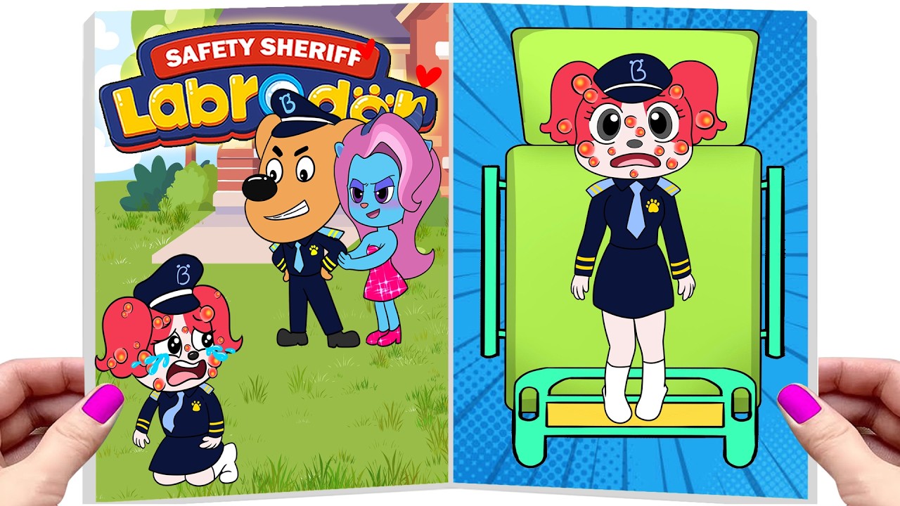 [ Paper DIY ]❤️Making Quiet Book | Sheriff Labrador on a Mission: Catch the Robber!