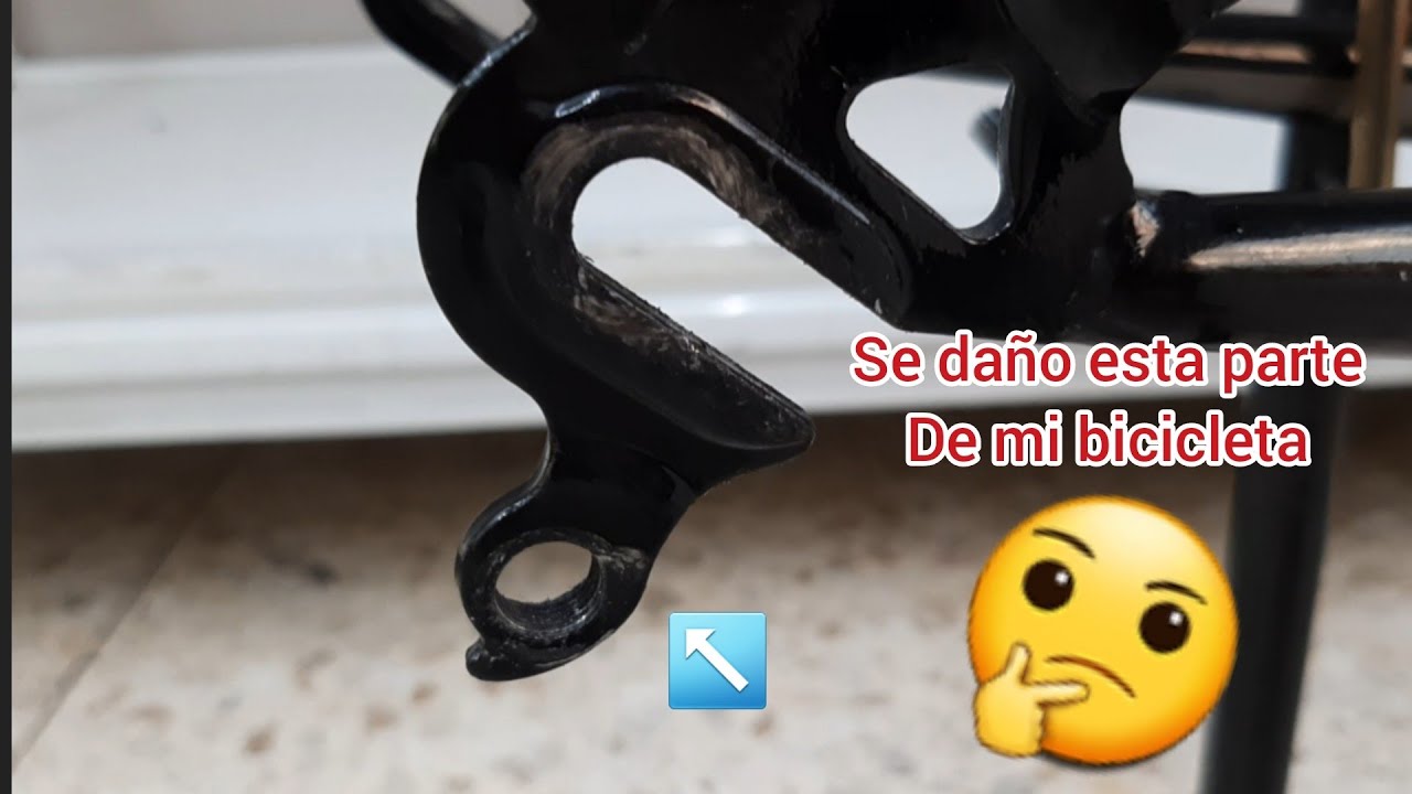 Que hacer  cuando tu bicicleta se daño donde va el desviador trasero montaje de tornillo