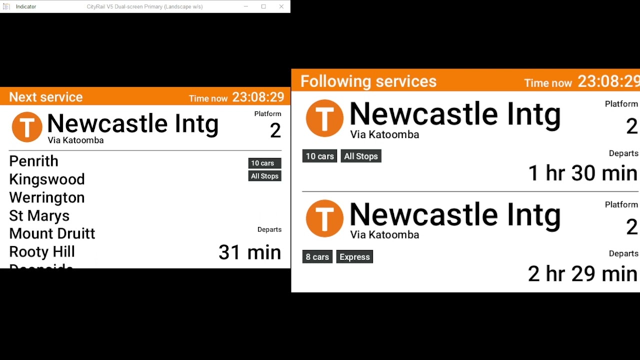 Sydney Trains DVA #1 Lithgow To newcastle interchange ALL STOPS