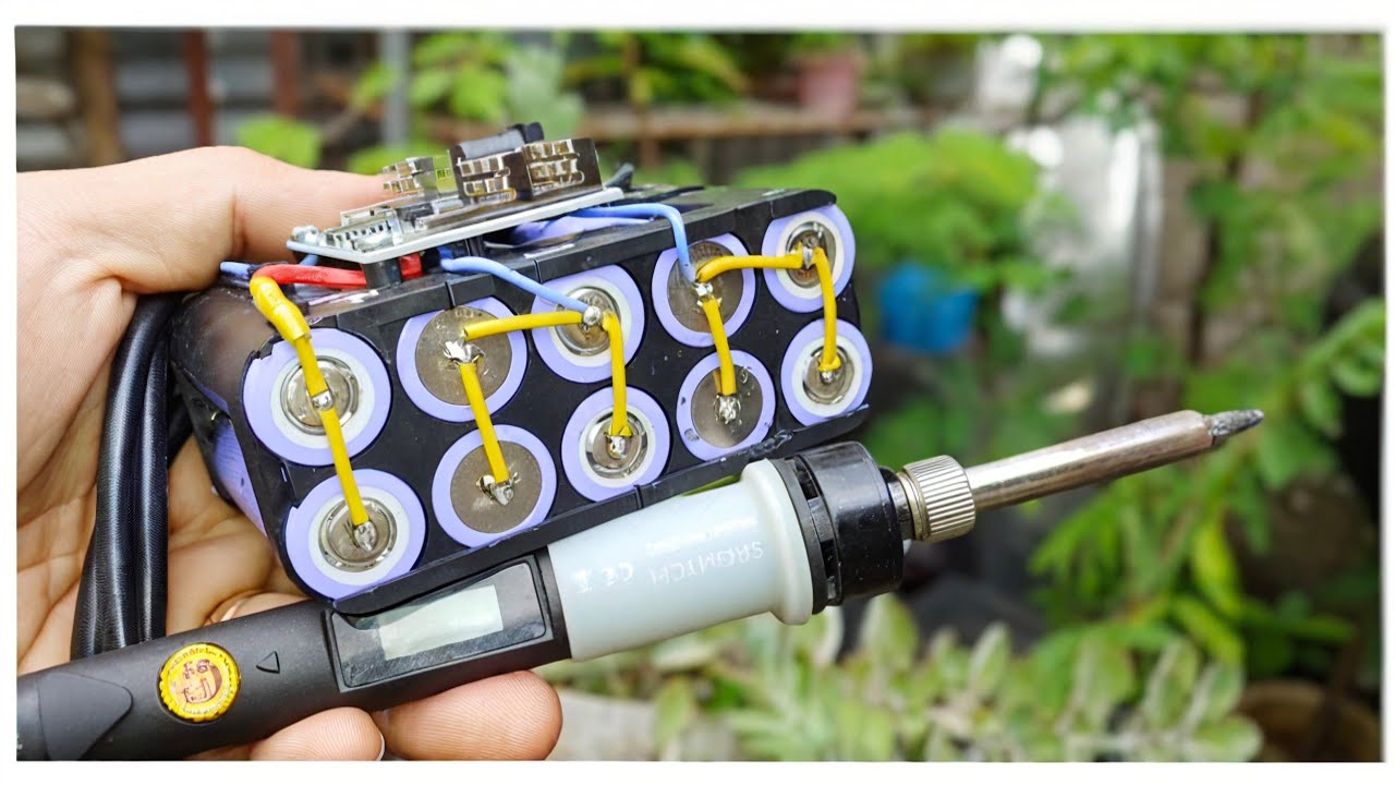 Impact Wrench Battery Repack using soldering iron