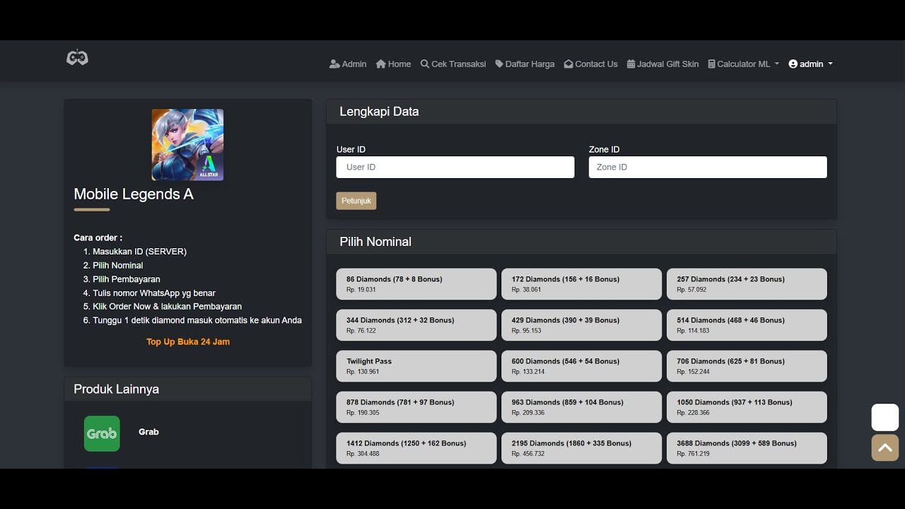 Source Code Website Top Up Games & SMM Panel Gratis Terbaru