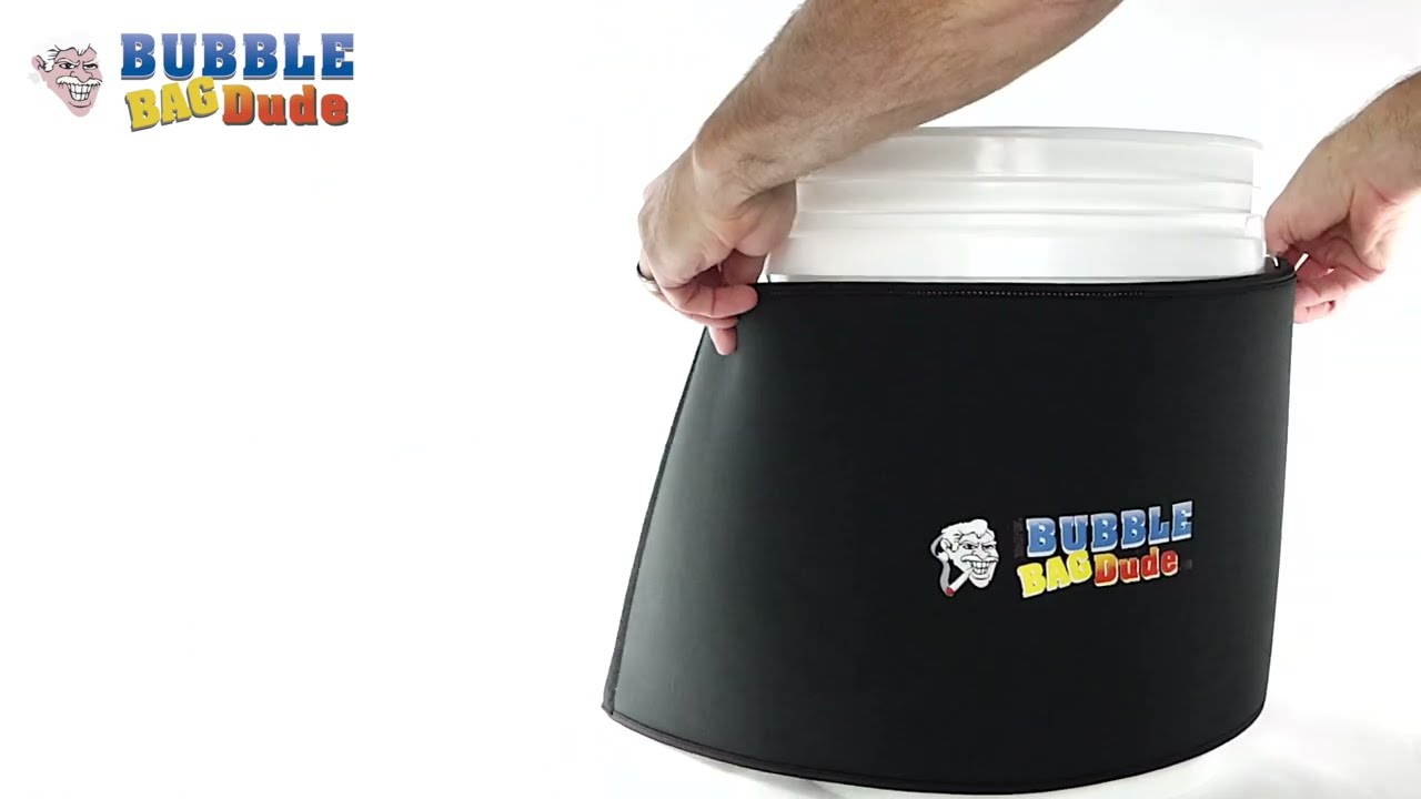 BUBBLEBAGDUDE Thermal Neoprene Wrap for 5 gallon bucket and 5 Gallon Bubble Machine
