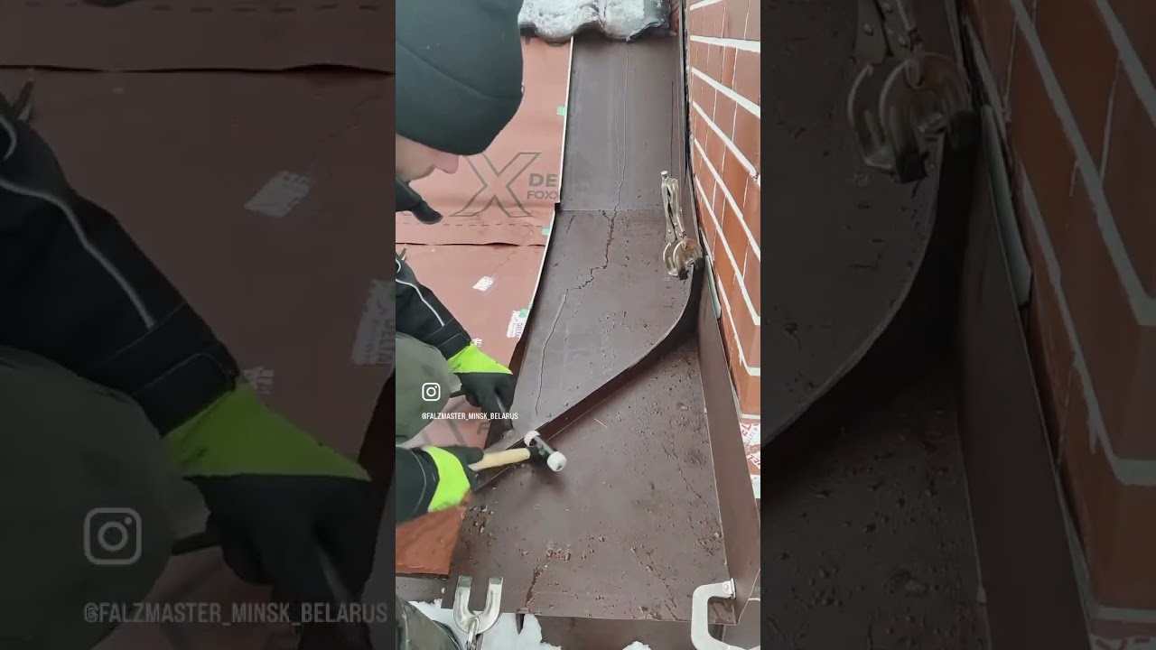 #фальц #roofingscrew #roofing #rusroofing #rusroofing #кровельныеработы #кровля #крыша #киянка
