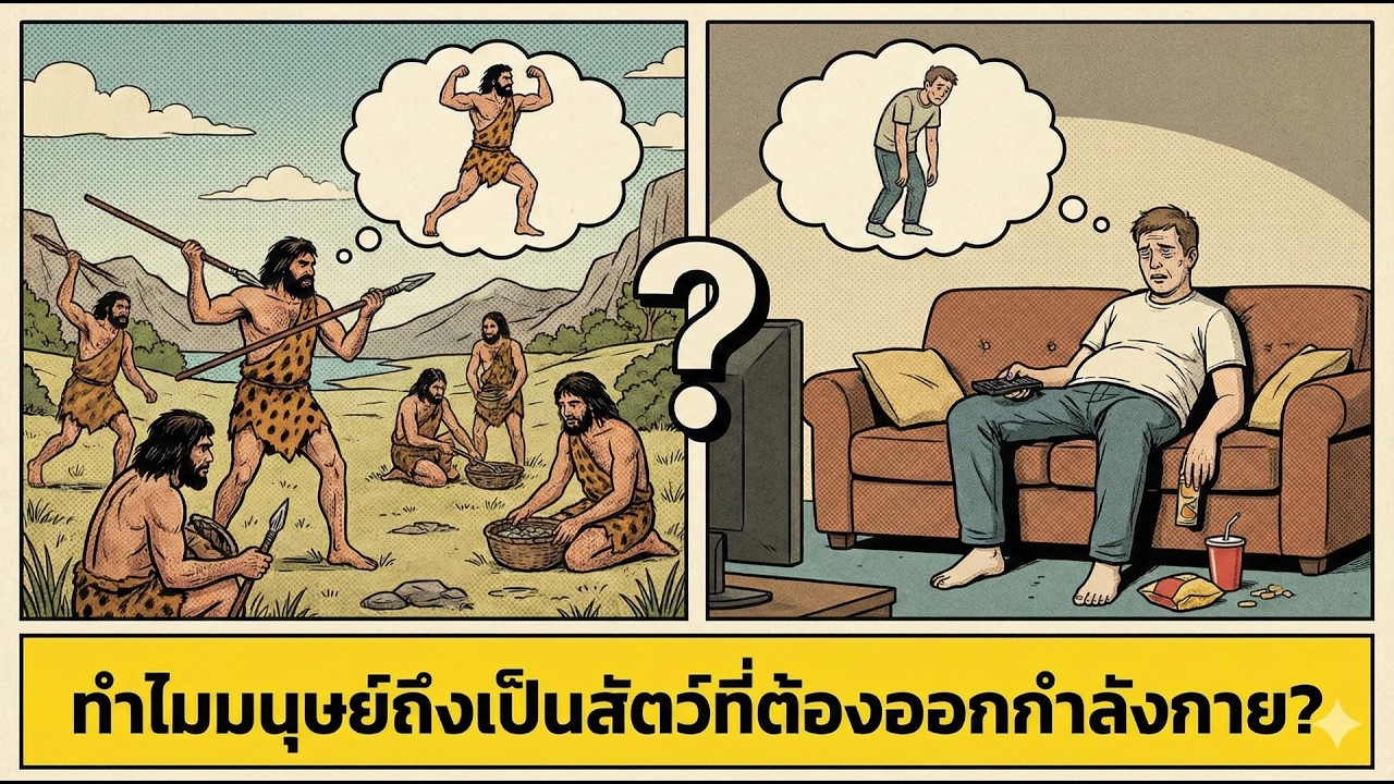 ทำไมมุนษย์ถึงเป็นสัตว์ที่ต้องออกกำลังกาย
