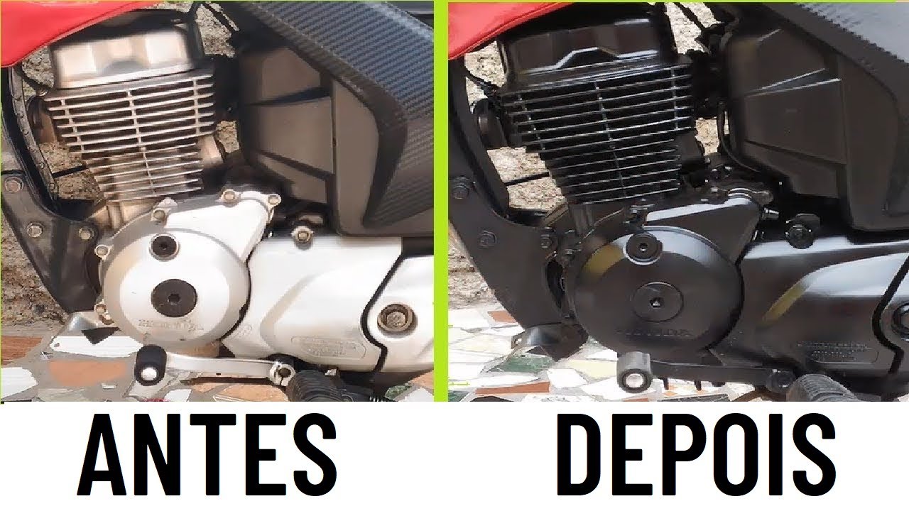 Como Pintar o Motor da Moto de Preto em Casa