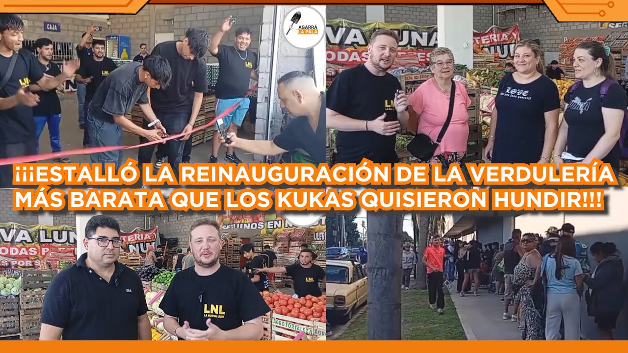 ESTALLÓ REINAUGURACIÓN DE LA VERDULERÍA MÁS BARATA QUE LOS KIRCHNERISTAS QUISIERON CLAUSURAR