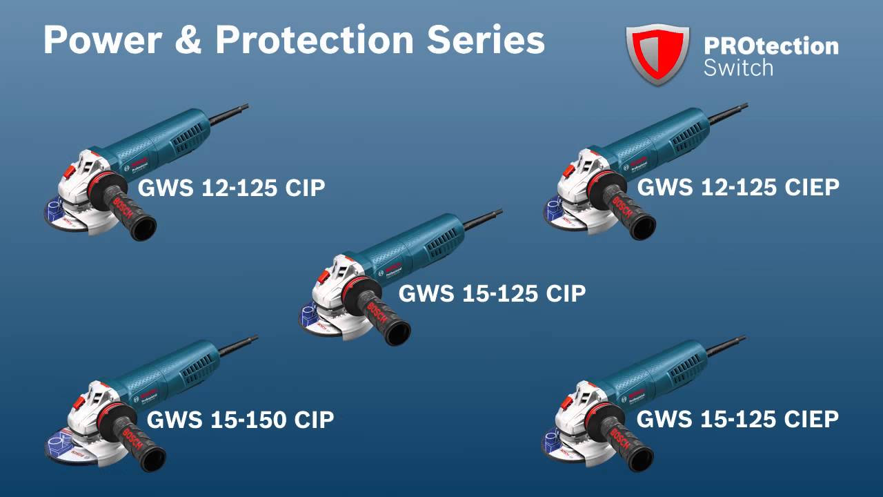 Bosch Professional GWS PROtection switch