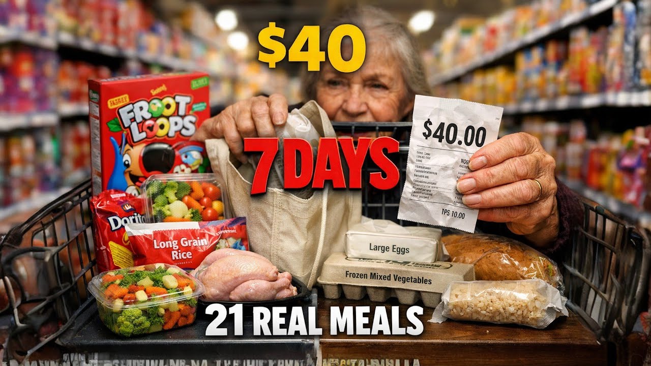 Eat 7 Days on $40: Grocery Haul for Seniors on a Budget