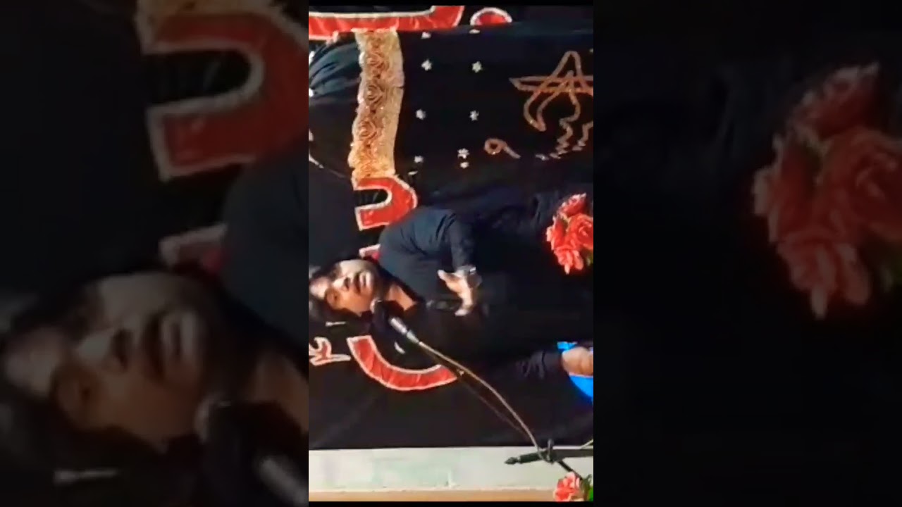 karm Hussain ka ha by Madadali Khan best kalaam #liveMajlisaza