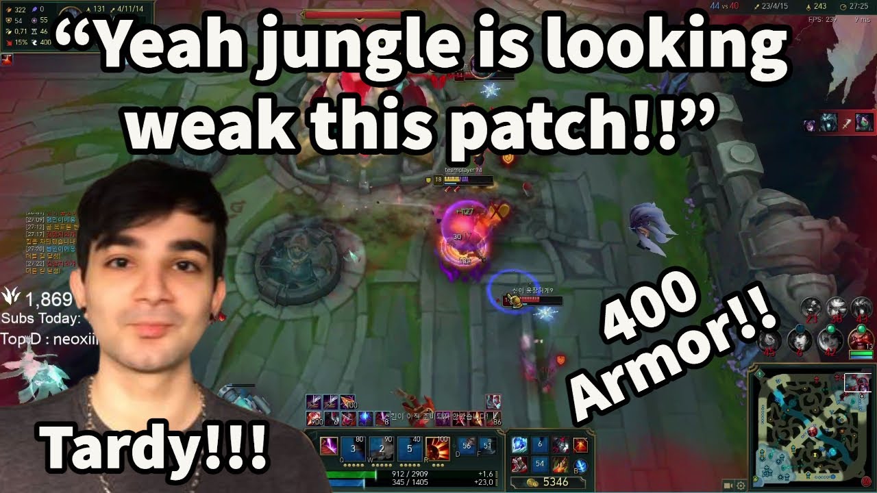 Tarzaned Is Smurfing On Korean SoloQ With TANK Graves