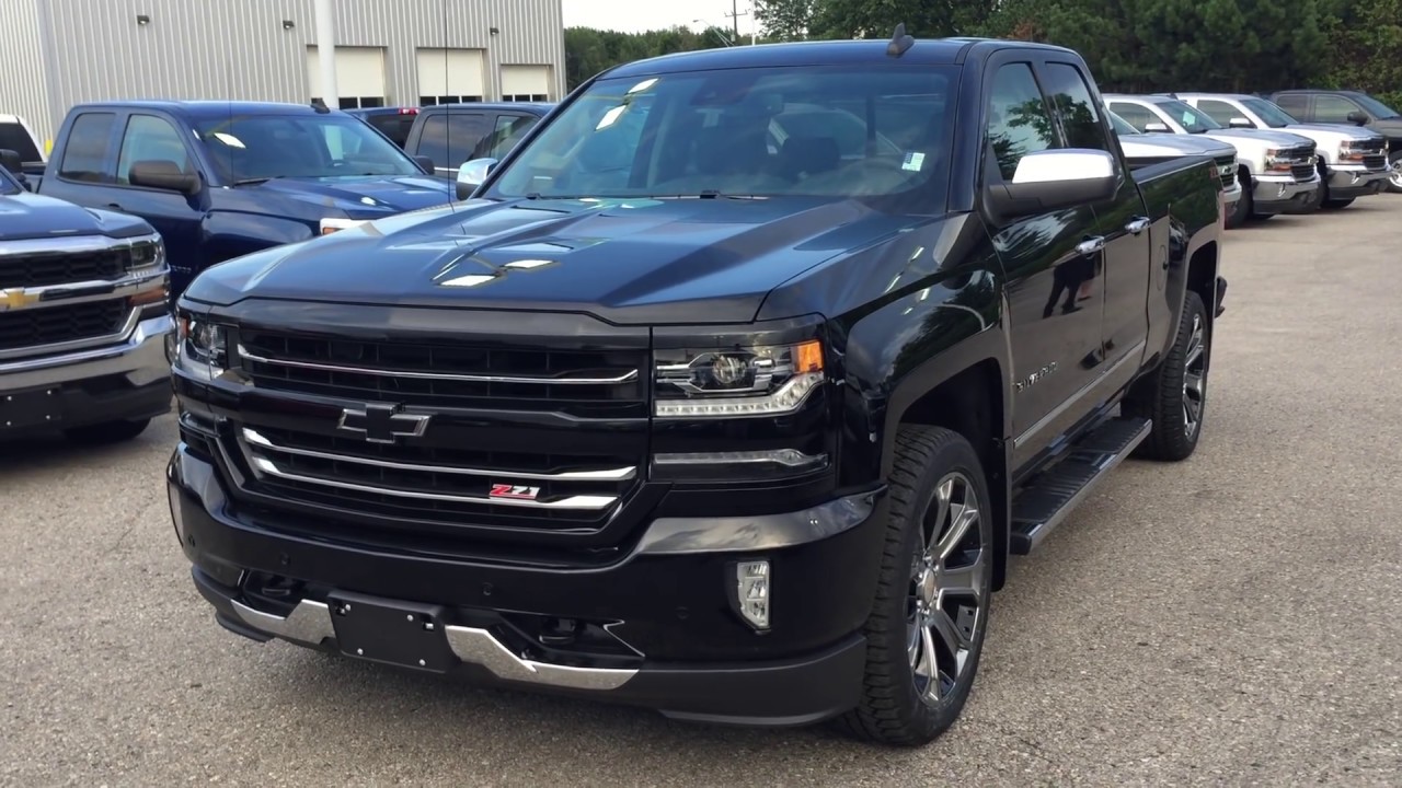 VEHICLE SOLD!  2018 Chevrolet Silverado 1500 LTZ 4WD Black Roy Nichols Motors Courtice ON
