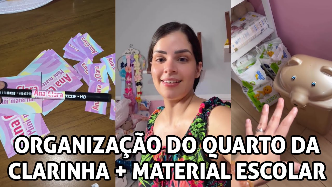 Organização do quarto da Clarinha + Material escolar!!!
