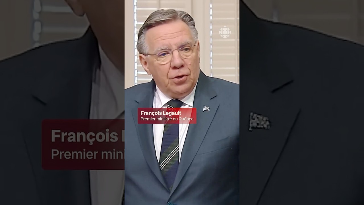 &Eacute;mu, le premier ministre du Qu&eacute;bec, Fran&ccedil;ois Legault, fait ses adieux &agrave; l'Assembl&eacute;e nationale