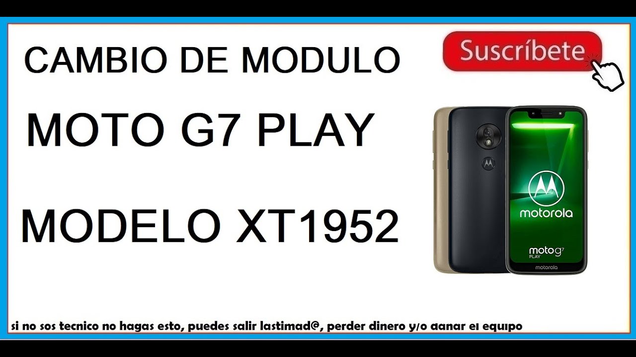 📲 Cambio de Modulo MOTO G7 PLAY #sanmar Como Cambiar la Pantalla tactil del Motorola G7 Play xt1952