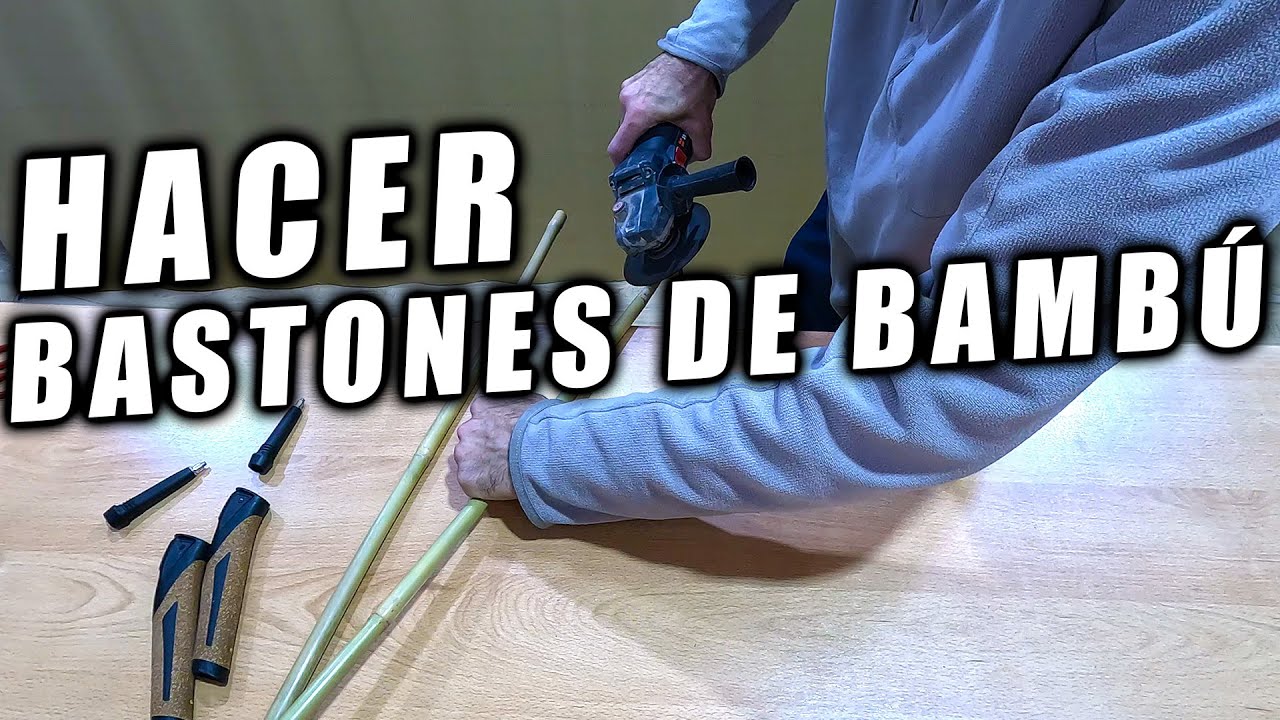 ¿CÓMO HACER BASTONES DE CAÑA DE BAMBÚ? 🔨 MUY FÁCIL ✔️ PARA TRAIL RUNNING, SENDERISMO, TREKKING