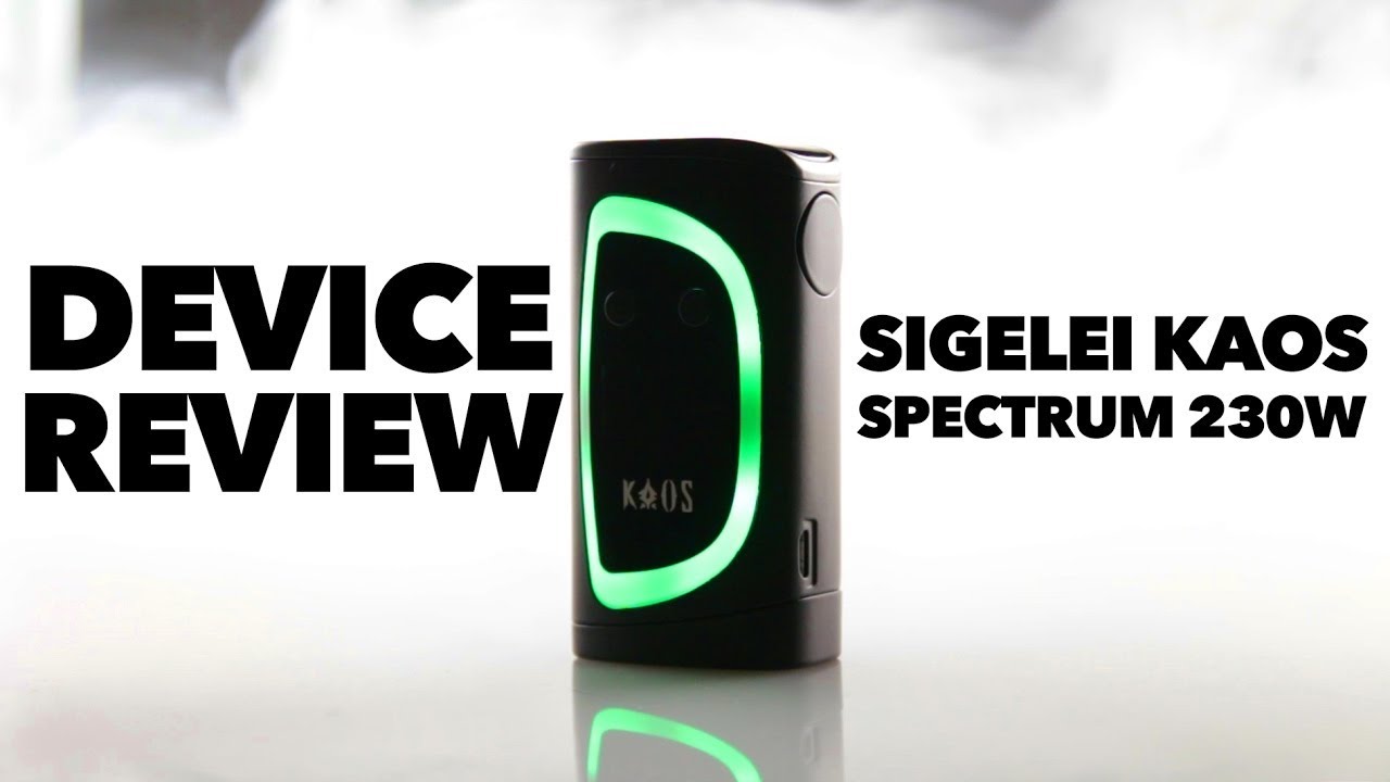Sigelei Kaos Spectrum 230w Mod Review