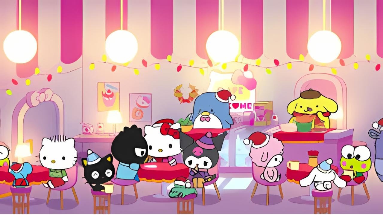 Hello Kitty Lo-Fi: Study Beats 🎧🌸~ Cool & Warm Ambiance