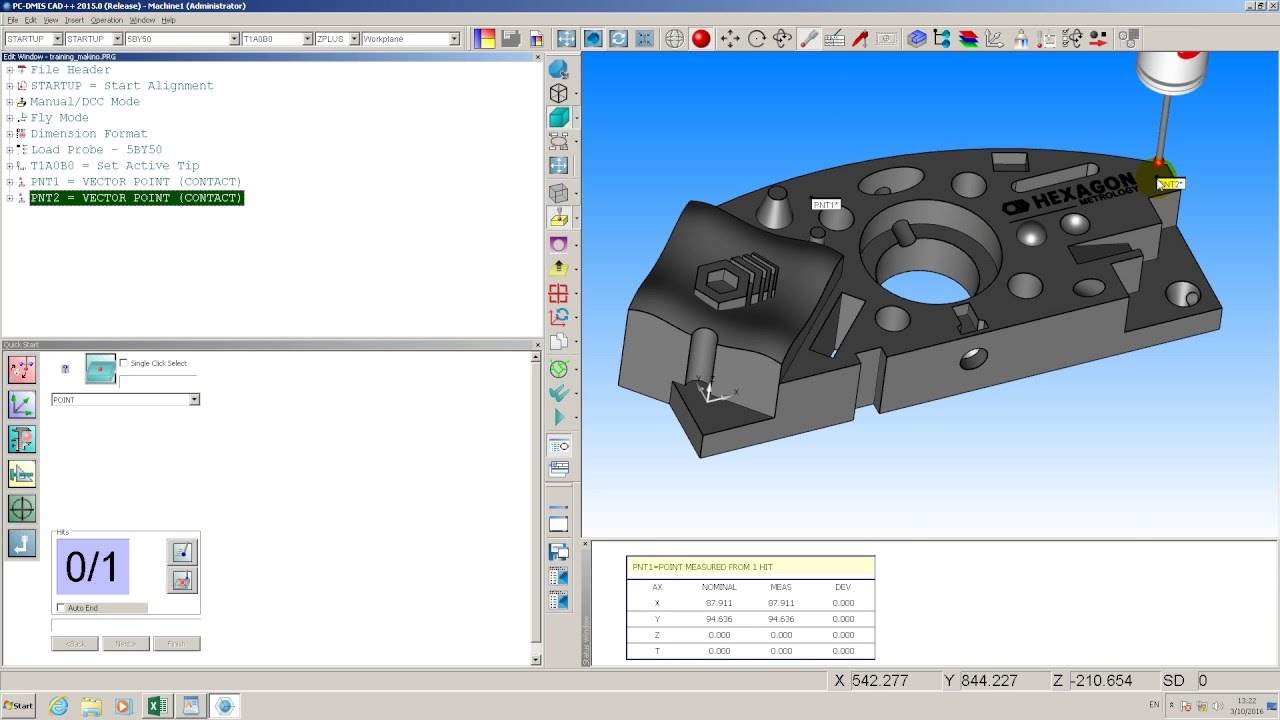 pcdmis quick Align