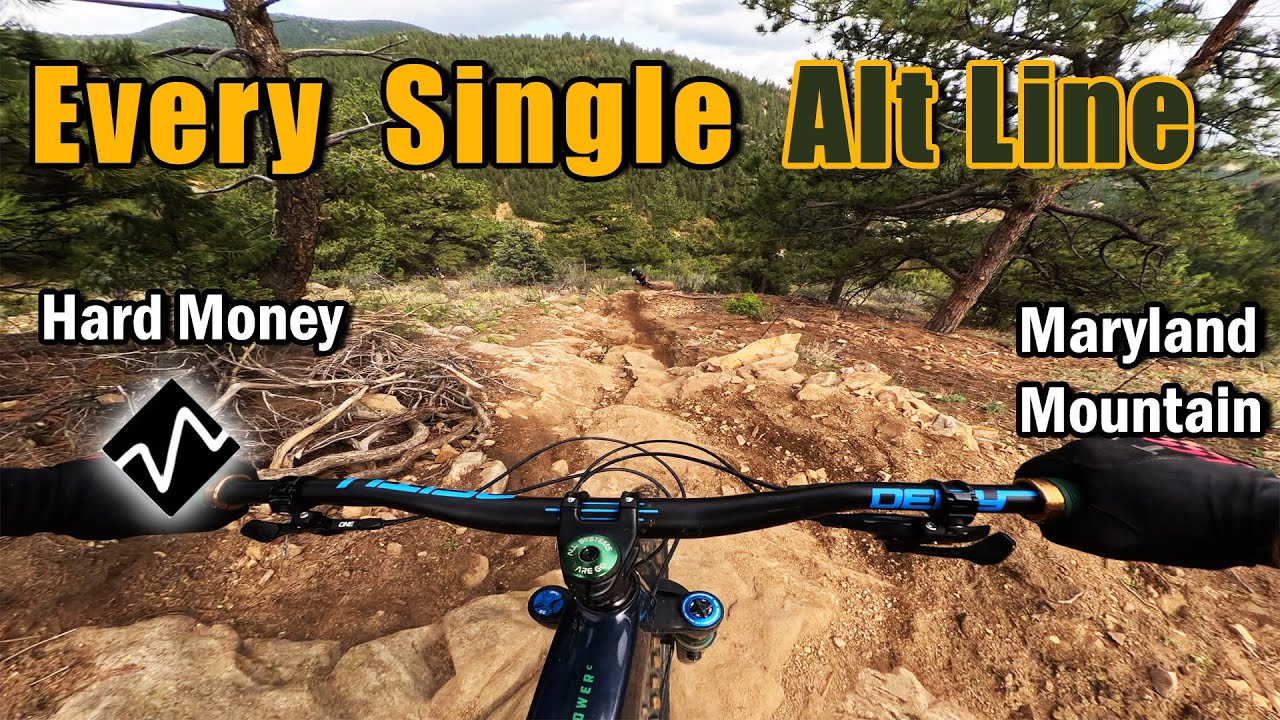 Riding EVERY ADVANCED LINE | Hard Money MTB Trail at Maryland Mountain