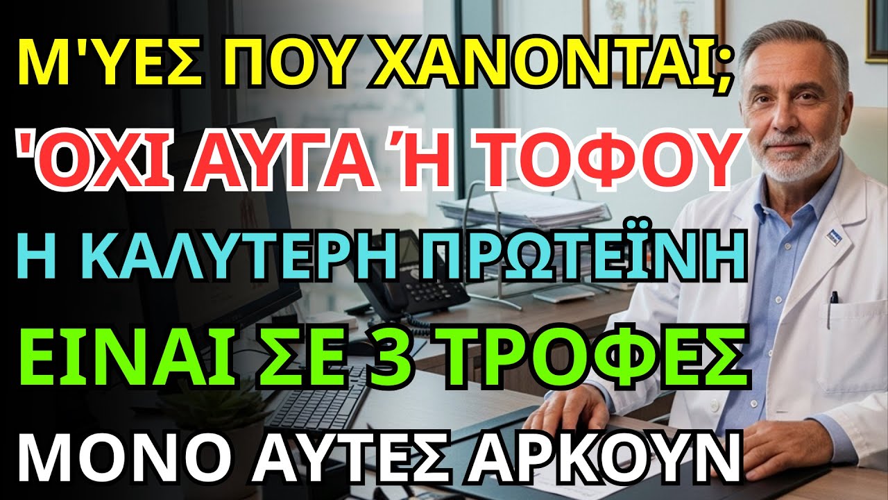 το μυστικό γιατρού: οι 3 'αληθινές' πρωτεΐνες που δίνει στην οικογένειά του κατά της σαρκοπενίας.