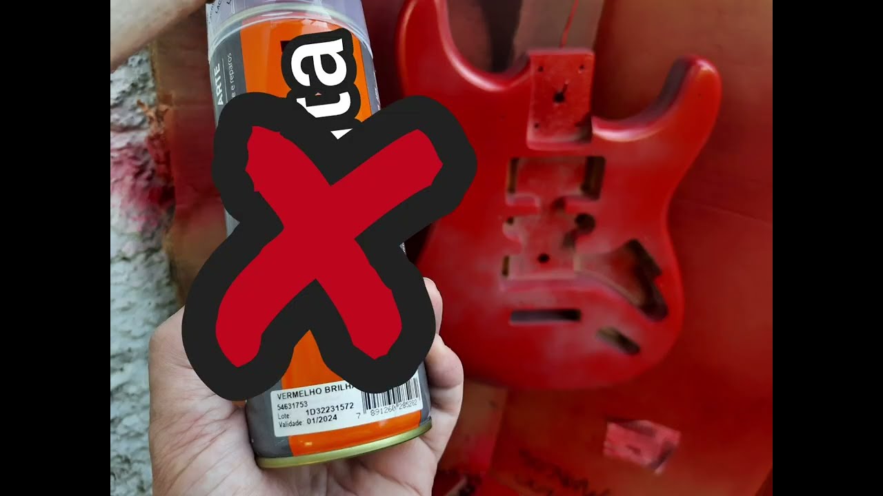 NÃO pinte guitarra com SPRAY desse tipo! Veja o motivo
