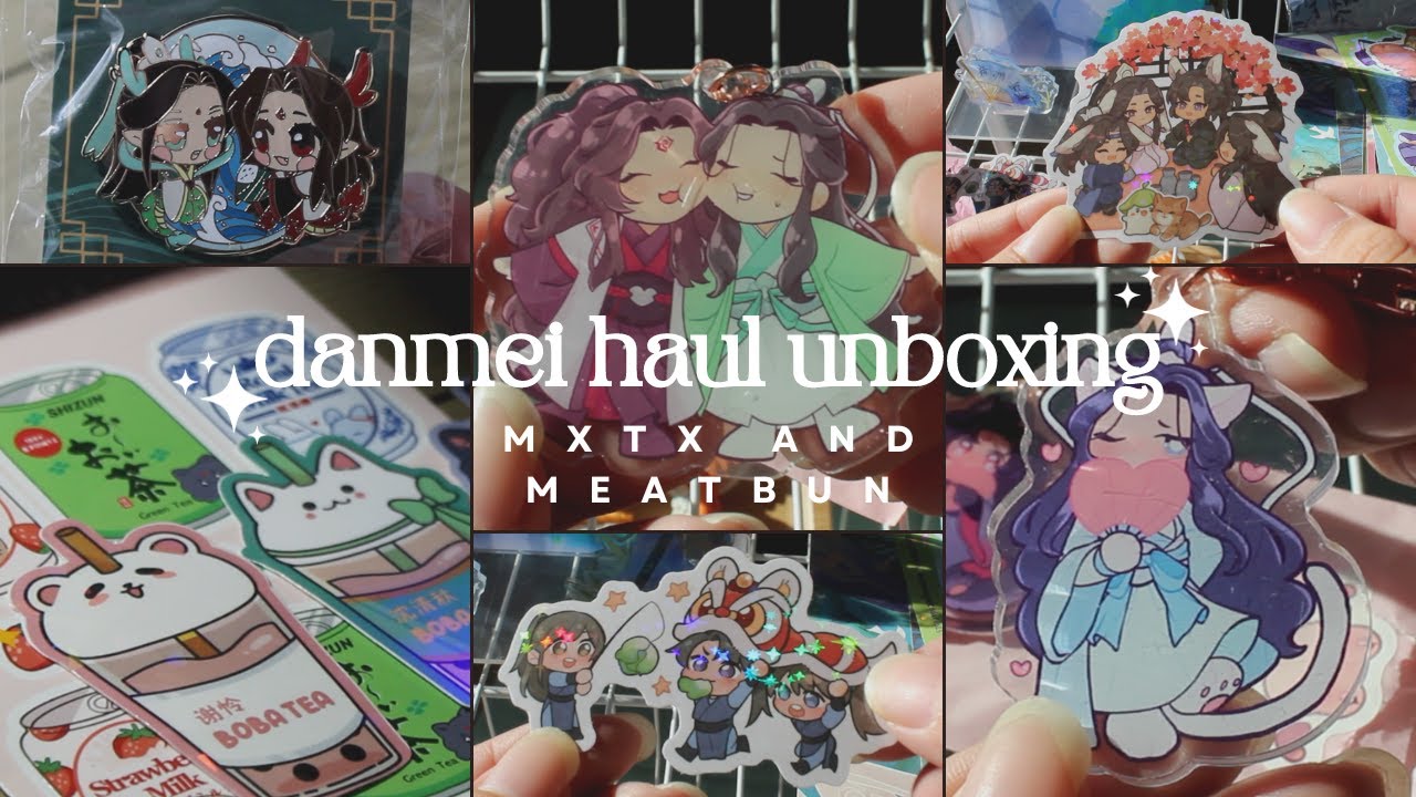 huge danmei haul unboxing: mxtx (mdzs, tgcf, svsss) and meatbun (2ha)