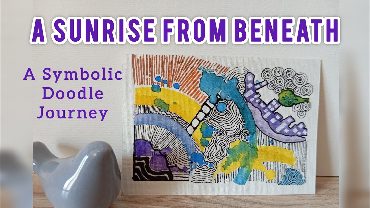 A Sunrise from Beneath: A Symbolic Doodle Journey 🌅