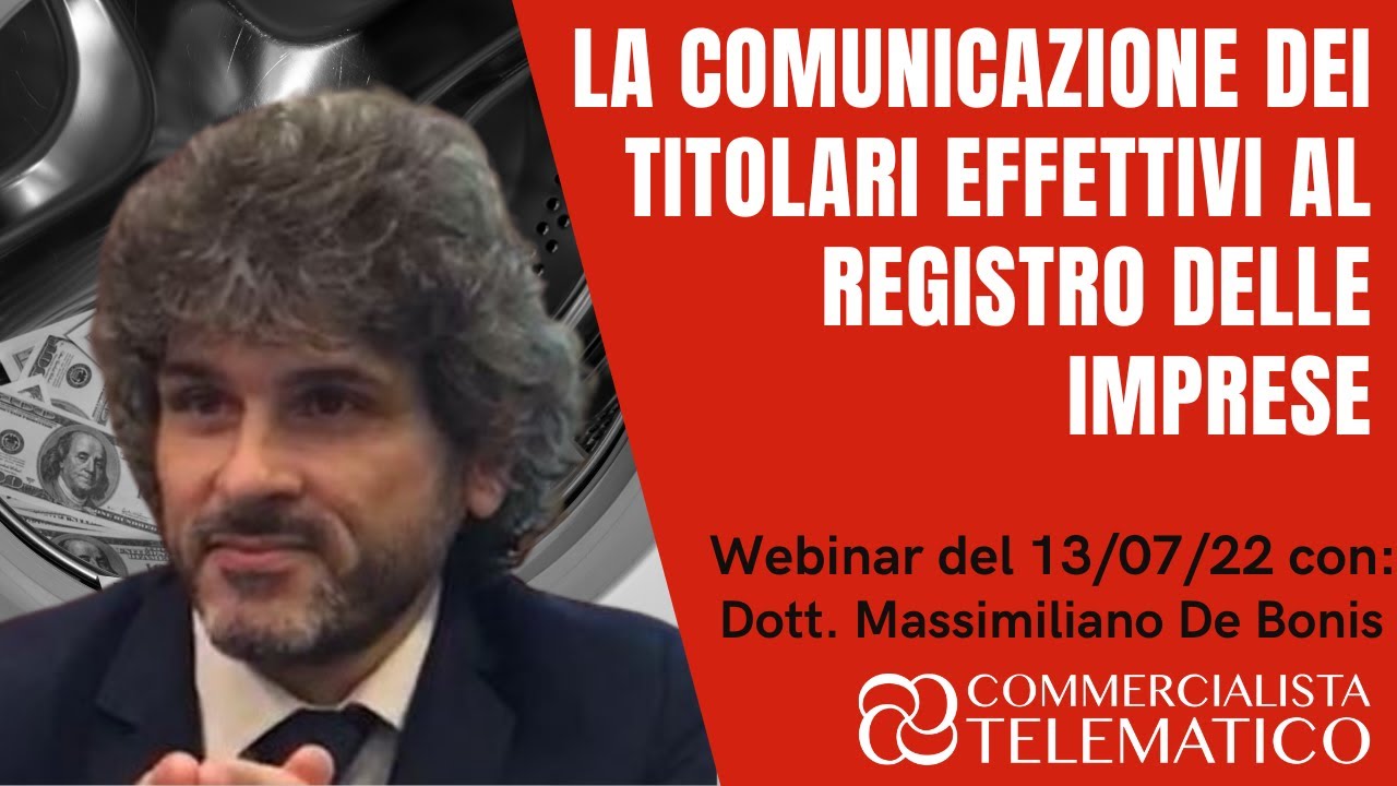 La comunicazione dei Titolari Effettivi al Registro delle Imprese
