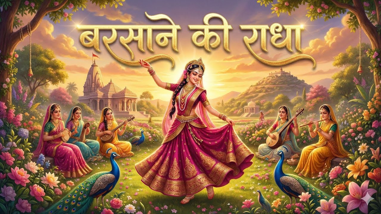 बरसाने की राधा 🌸🦚 | Radha Rani Divine Bhajan | Barsana Prem Geet. #nefraxis 