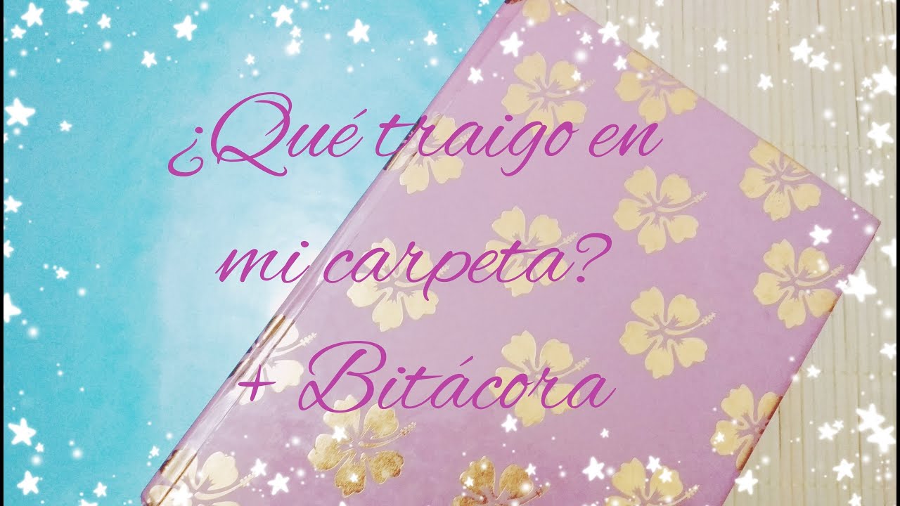 ¿Que traigo en mi carpeta? + Bitácora de grupo