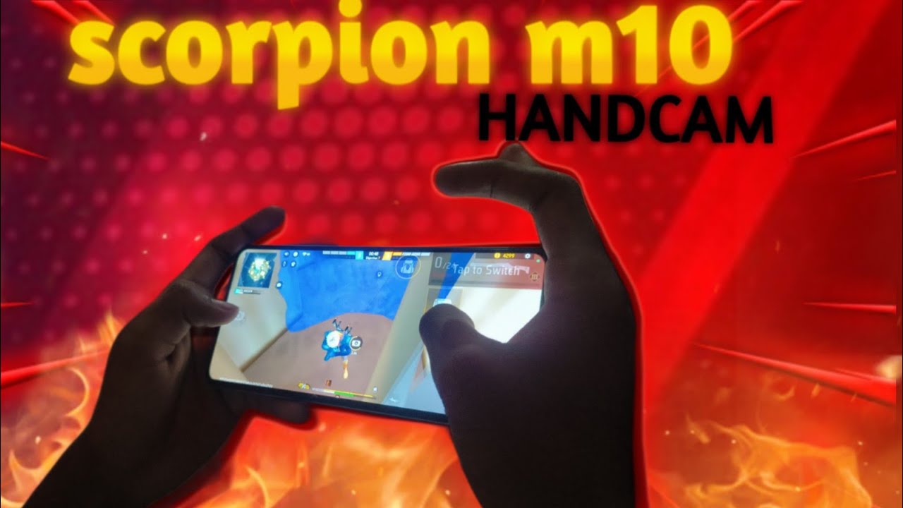 SCORPION M10 FULL HANDCAM VIDEO.  #freefire #ajjubhaivswhite444 #freefiremax #paidcustom #garena 