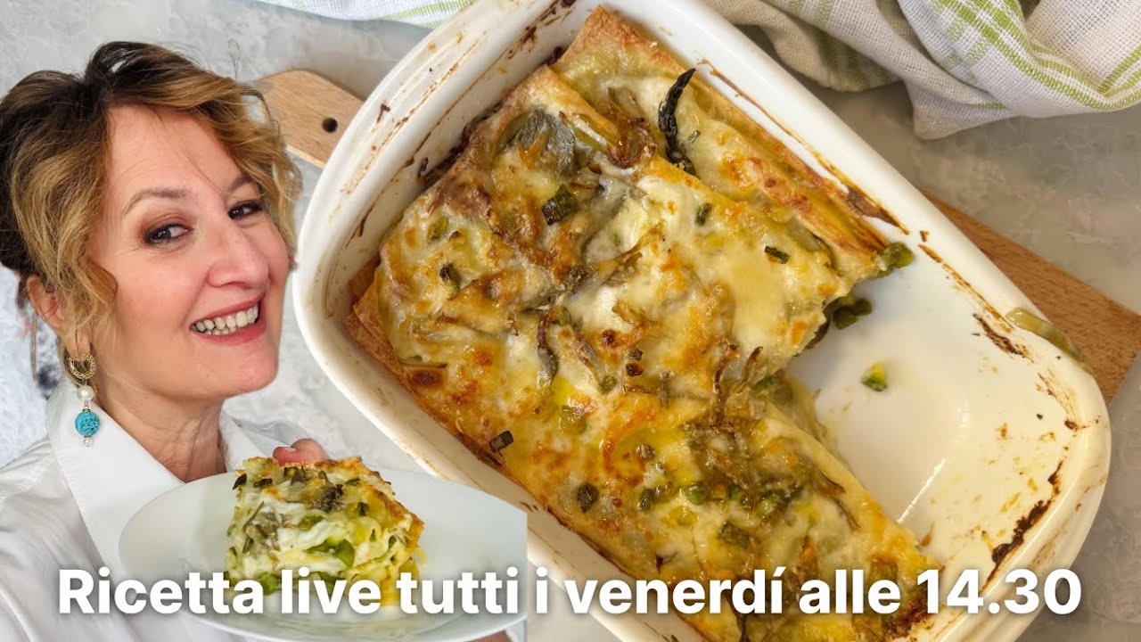 Lasagne di Verdure di Primavera 🌱 – Leggere, Colorate e Super Gustose!