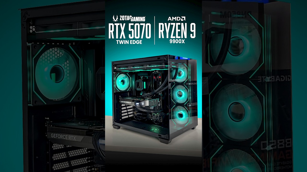 Ryzen 9 9900X + RTX 5070 12GB 🔥 | Gaming & Editing PC Build | Power Meets Perfection ⚙️