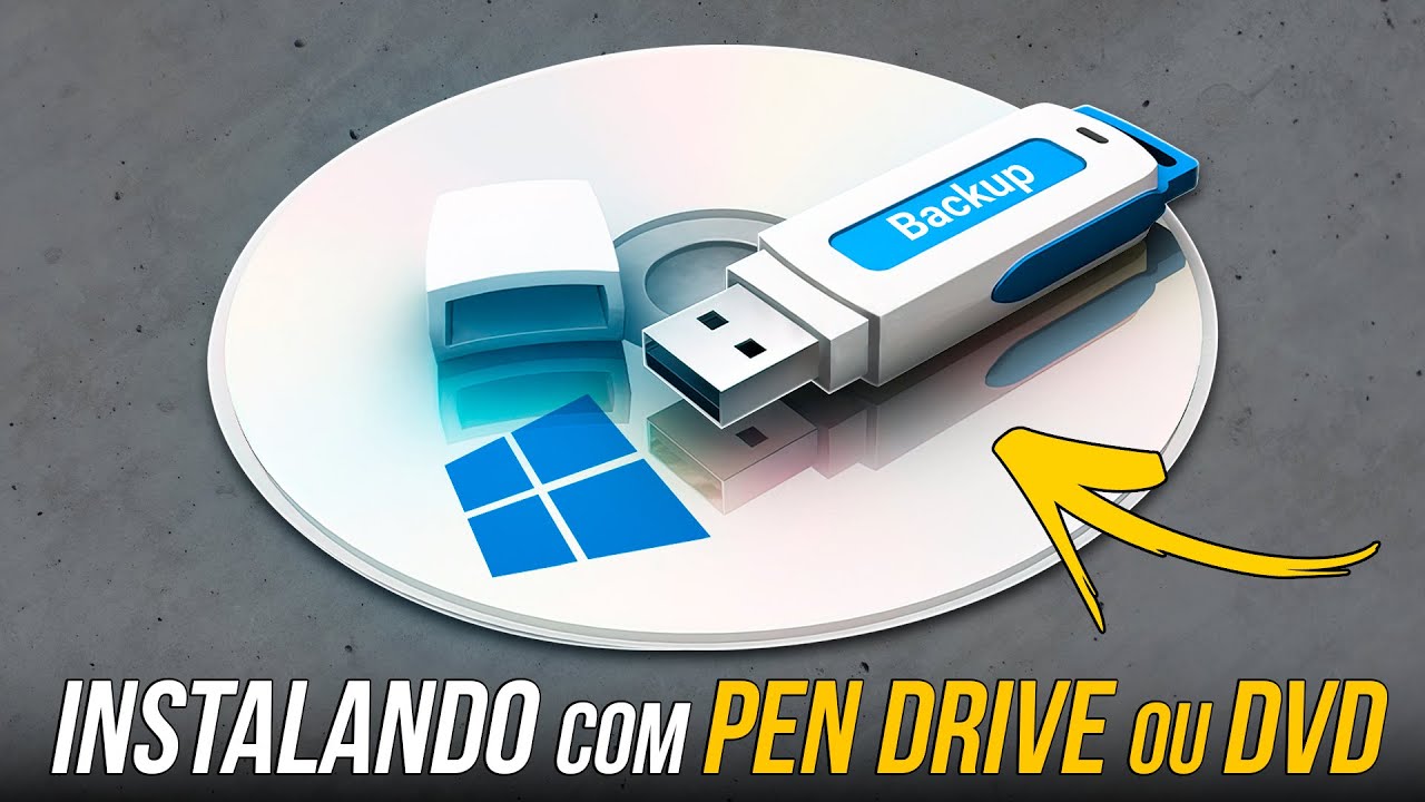 TUTORIAL: Como criar um pendrive ou DVD de instalação do Windows 10!