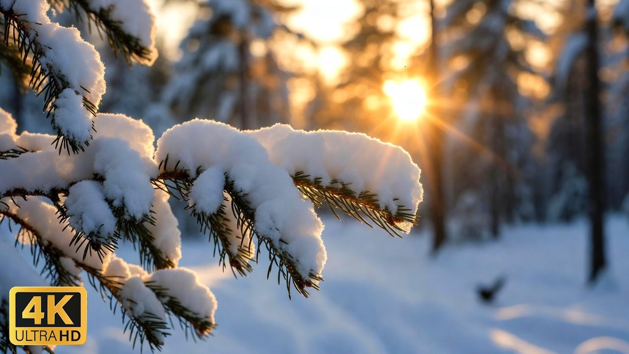 Relaxing Piano Music | Winter Forest Calm for Sleep, Study & Meditation