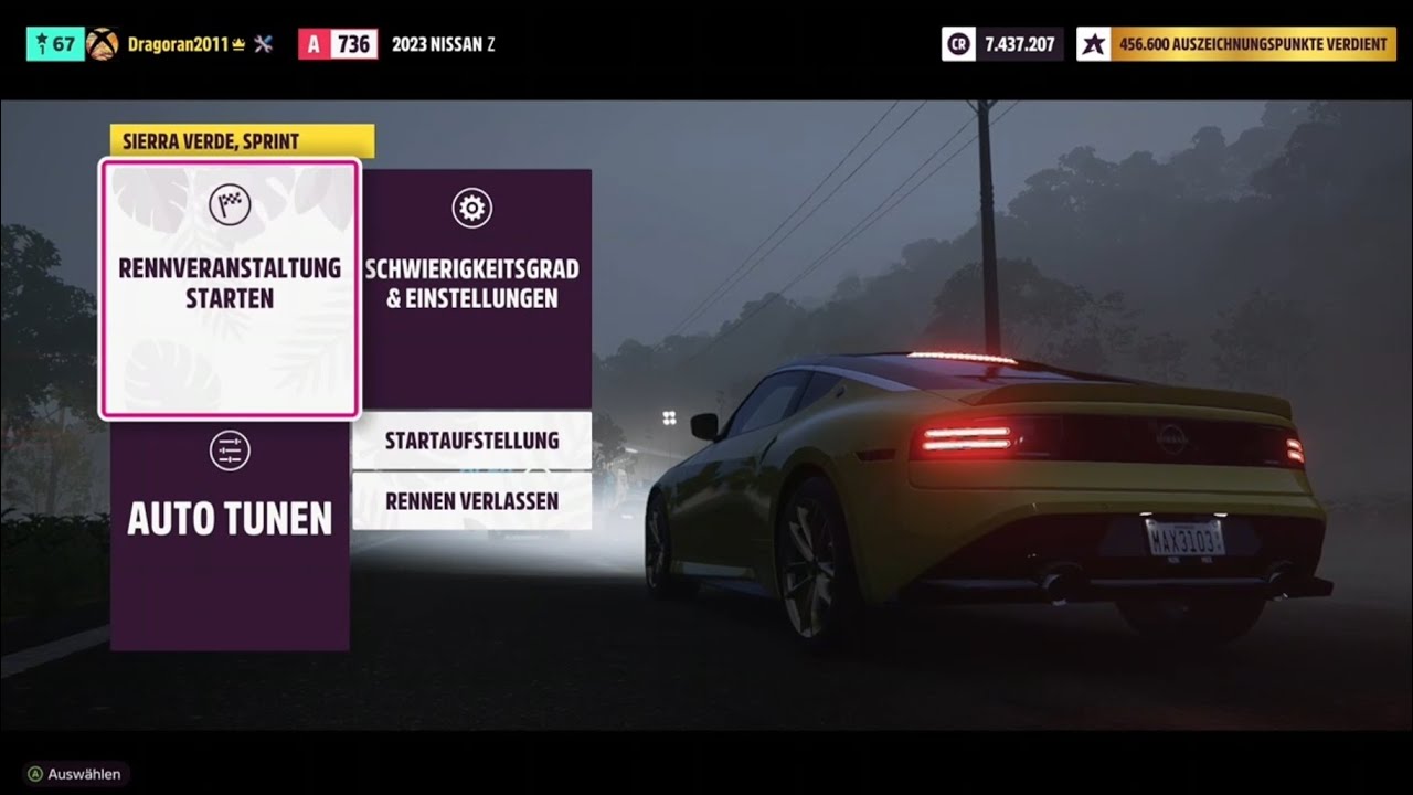 Forza Horizon 5 Sierra Verde Sprint mit dem Nissan z aus 2023