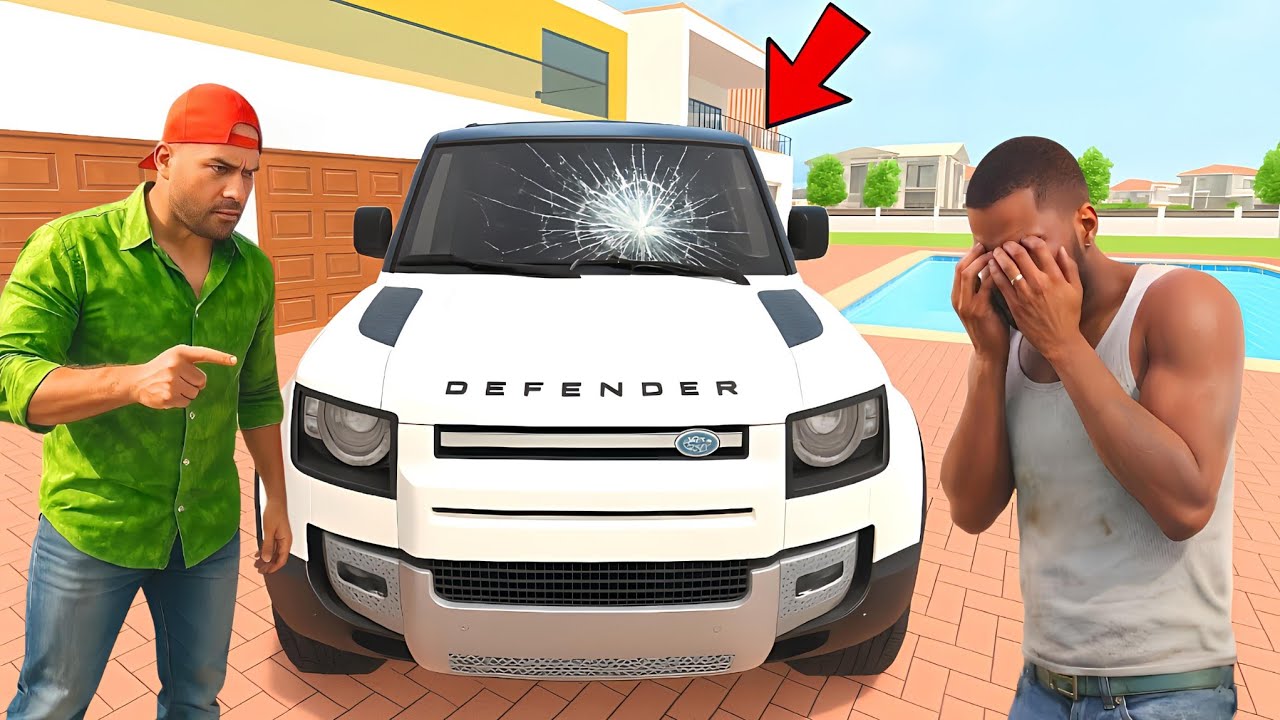 😭 Franklin ne Jack ki Defender Car Tod Dali 💥😱 Indian Theft Aura Simulator 🥰