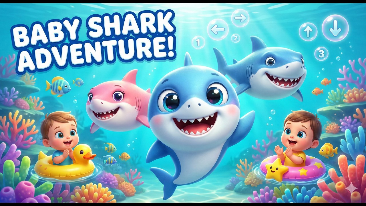 Океанское приключение малыша-акулы, часть 2🦈 | Веселая песенка с акулами, для малышей и развивающ...