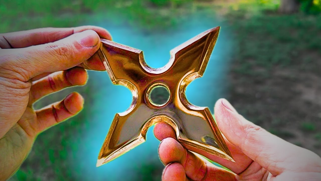 Making a Solid Bronze SHURIKEN - Bronze Casting Ninja Star