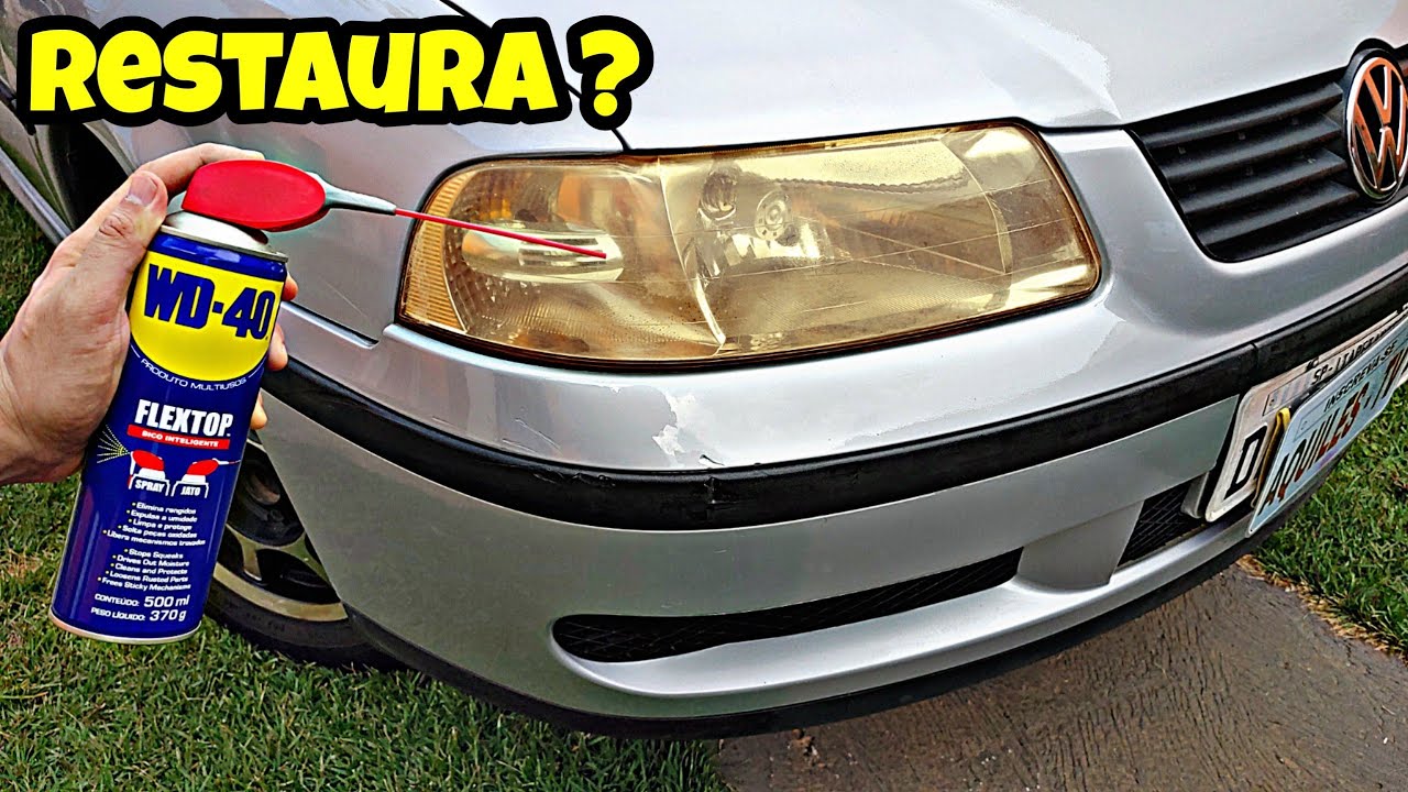 WD40 Restaura Farol Amarelado ?