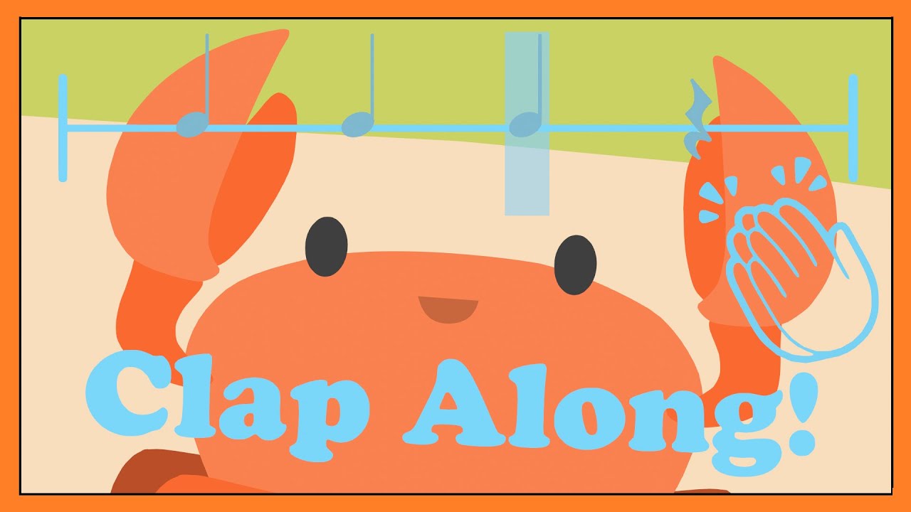 Crab Rhythm Clap Along 🦀👏 - Fun Music Pattern and Timing Practice Song for Kids │ Smiley Rhymes