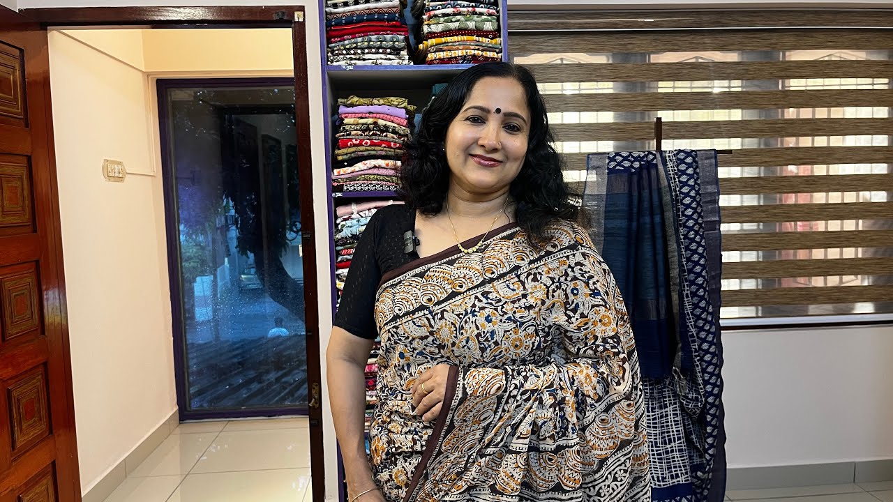 Saree Kissa 665 - Kalamkari cotton sarees @VinniesHandpicks