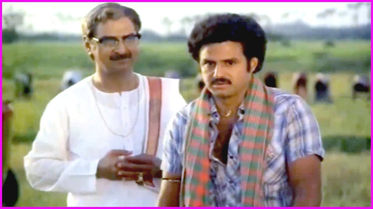 Balakrishna And Gollapudi Maruthi Rao Funny Comedy Scenes - Muddula Krishnayya Movie