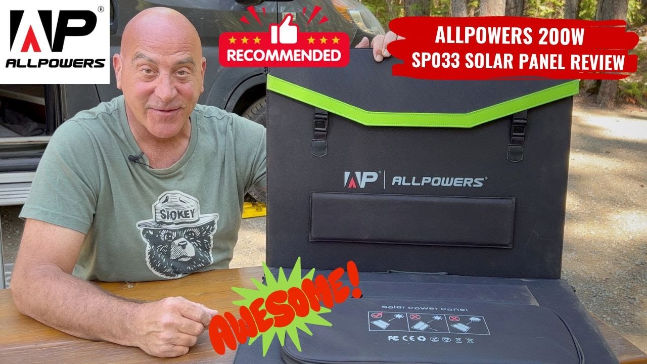ALLPOWERS 200W SP033 Folding Solar Panel Review