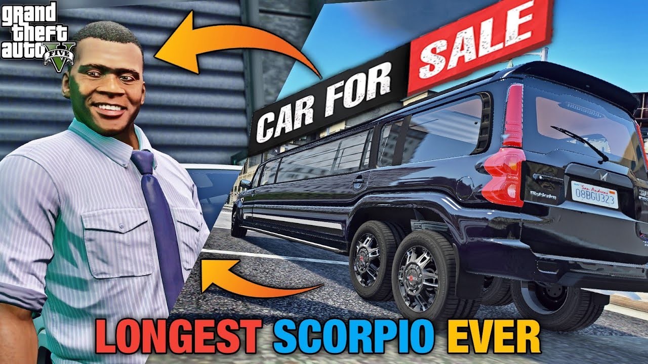 Ye Kya Ban Gayi Scorpio  🤪😱 Longest Scropio Ka Auction 🔥 (GTA 5 Mods)
