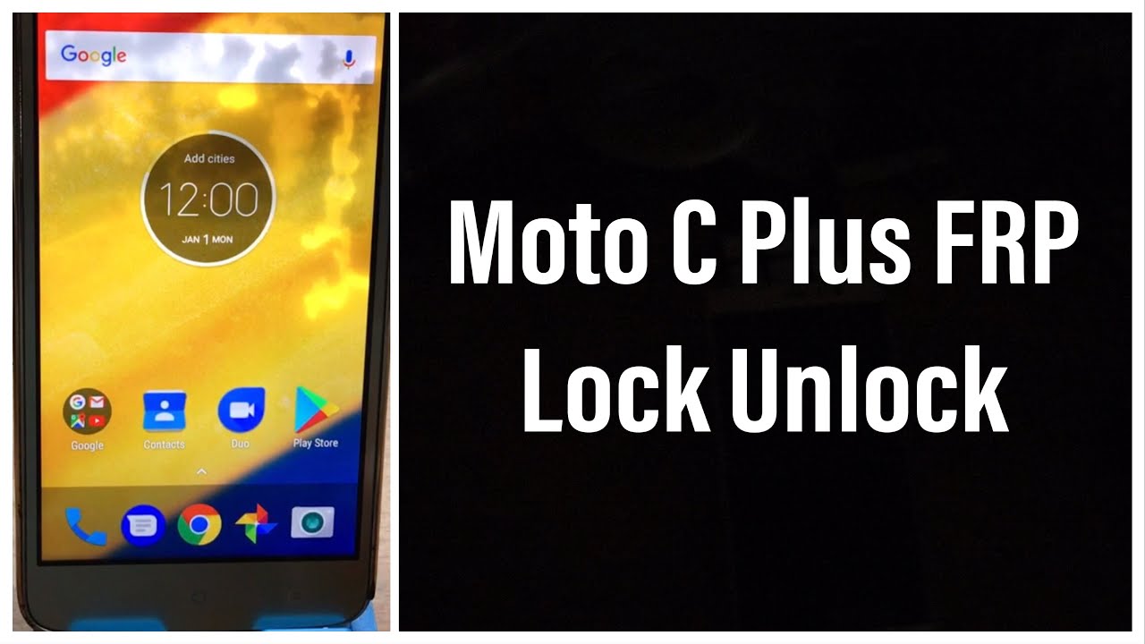 Motorola Moto C Plus FRP Lock Unlock | GSMAN ASHIQUE |