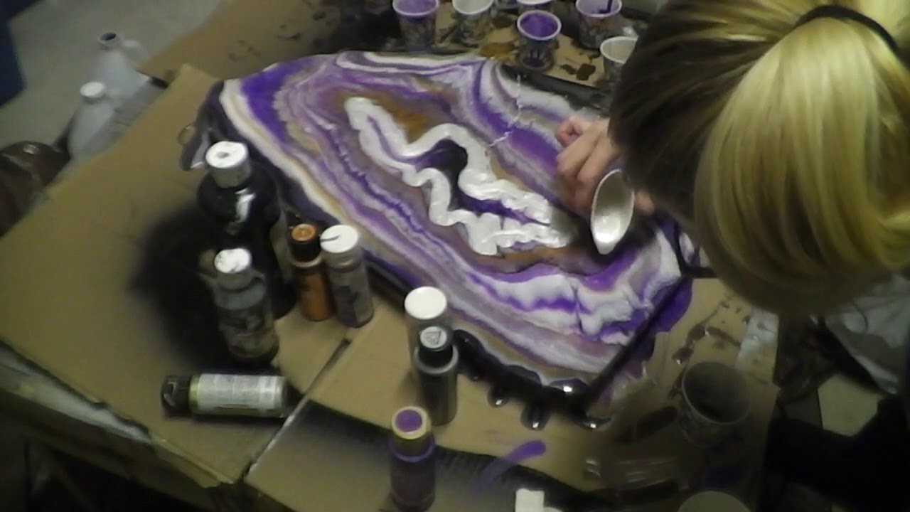 Resin Geode Timelapse