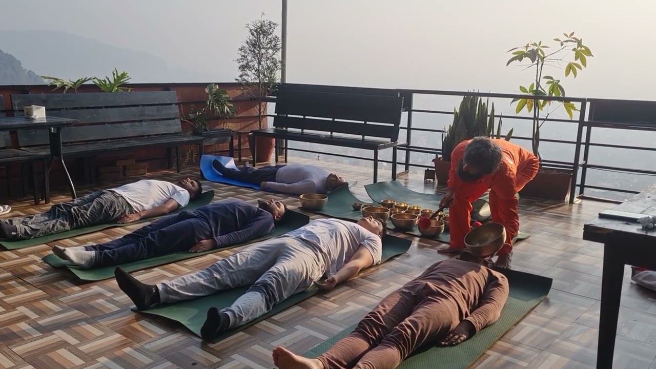 Sound healing session Himalayan sound meditation point the world best the world first