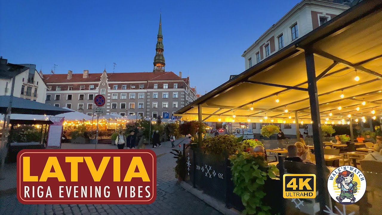 Riga Old Town Evening Flow | Summer Vibes 🇱🇻✨ | #riga #latvia #nightlife #cityvibes